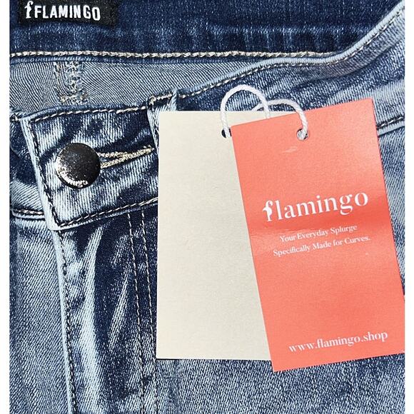 Flamingo High-Rise Ripped Wide-Leg Jeans Medium (26"x31") - Picture 6 of 7